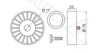 AUTEX 651399 Deflection/Guide Pulley, v-ribbed belt